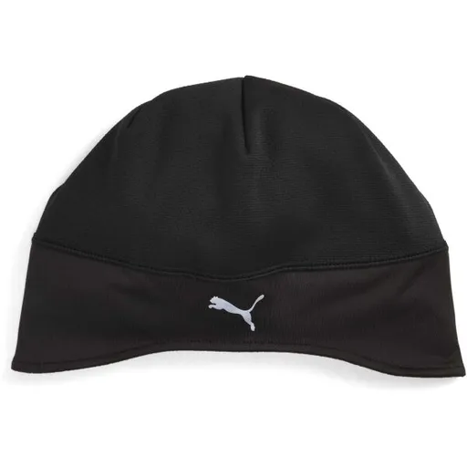 Puma RUNNING CONTOURED SKULL BEANIE Běžecká zimní čepice, černá, velikost