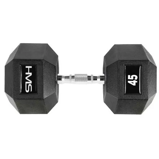 HMS PREMIUM 45 KG HEXAGONÁLNÍ JEDNORUČKA Hexagonální jednoručka, černá, velikost 45 KG