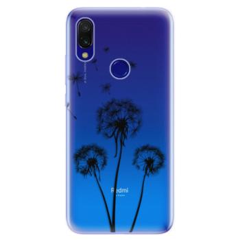 Odolné silikonové pouzdro iSaprio - Three Dandelions - black - Xiaomi Redmi 7