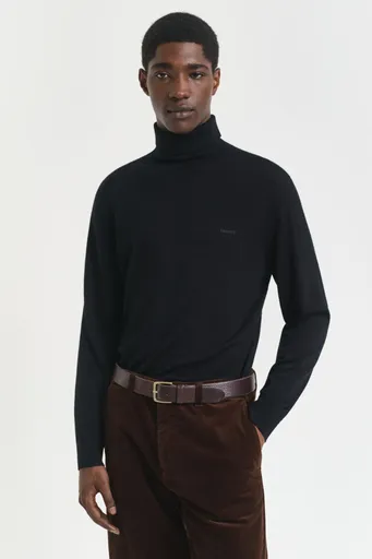 ROLÁK GANT EXTRAFINE MERINO WOOL TURTLENECK BLACK