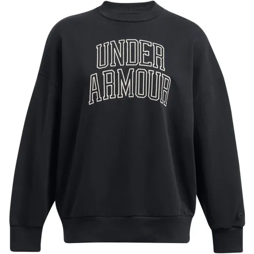 Under Armour ICON TERRY CREW Dámská mikina, černá, velikost M