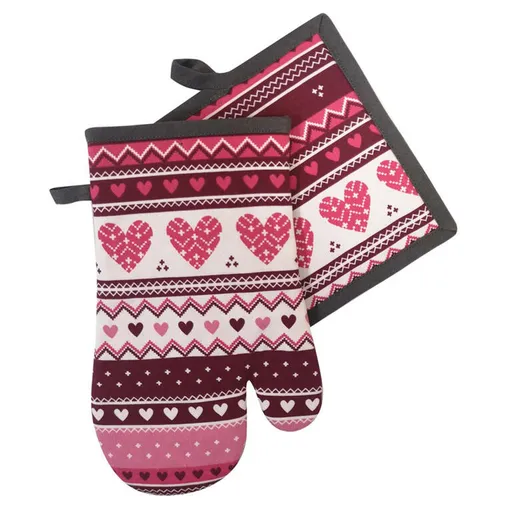 Kuchyňská chňapka a podložka VALENTINES