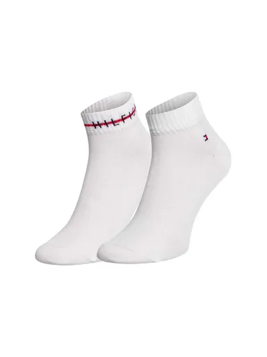 Tommy Hilgiher pánské bílé ponožky 2pack 701222187 43/46