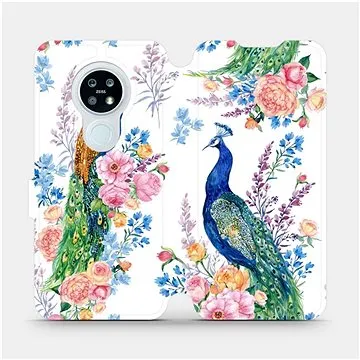 Flipové pouzdro na mobil Nokia 6.2 - MX08S Pávi (5903516069095)