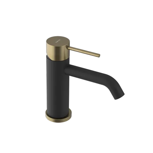SAPHO ULTRAMIX stojánková umyvadlová baterie, černá mat/zlato mat UT002BG