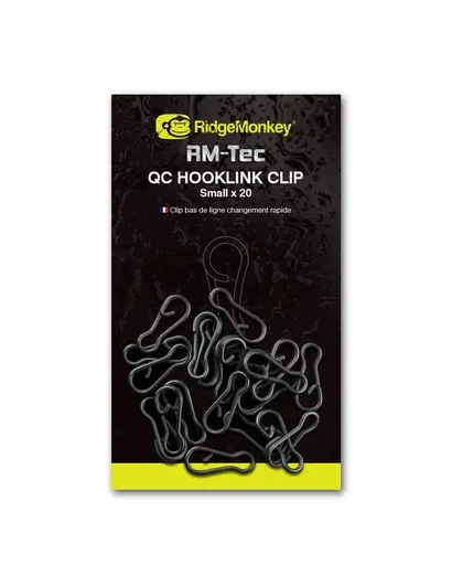 RidgeMonkey Klip RM-Tec Quick Change Hooklink Clip Small 20ks,RidgeMonkey Klip RM-Tec Quick Change Hooklink Clip Small 20ks