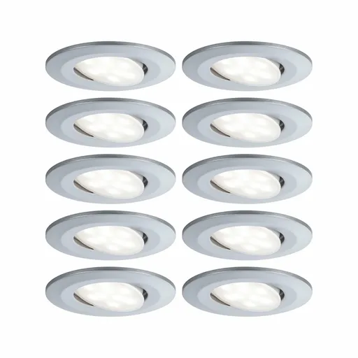 PAULMANN Vestavné svítidlo LED Calla kruhové 10x6,5W matný chrom nastavitelné 999.25 P 99925