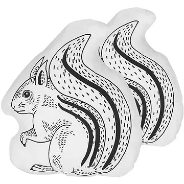 BELIANI, Sada 2 polštářů ve tvaru veverky 42 x 48 cm bílá KOLKATA, 256721 (beliani_256721)