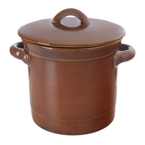 Orion Keramický hrnec na sádlo s víkem, 1,1 l, 1,1 l