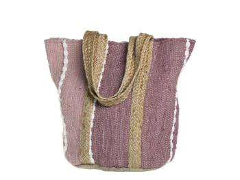 Malinová plážová jutová taška Beach Bag - 40*30*60 cm 15025107