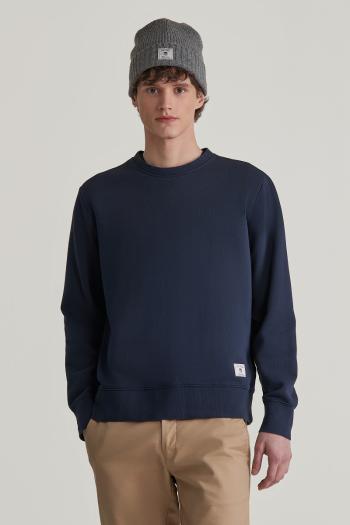 MIKINA GANT WASHED C-NECK SWEAT EVENING BLUE