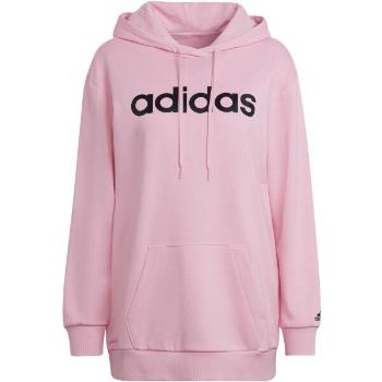 adidas LINEAR HOODIE Dámská mikina, růžová, velikost