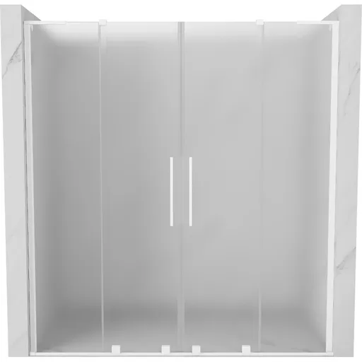 MEXEN/S Velar L Duo posuvné sprchové dveře 170, dekor, bílá 871-170-003-32-20