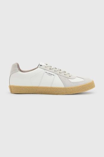 Kožené sneakers boty AllSaints Jaimee Sneaker bílá barva, W069FB