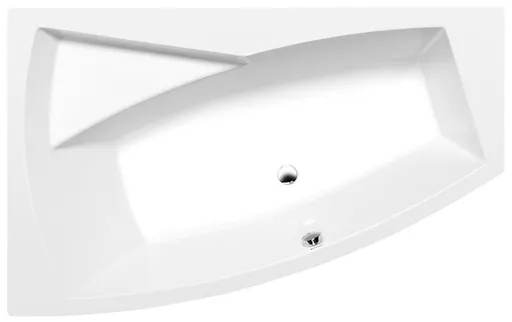 POLYSAN EVIA L asymetrická vana 170x100x47cm, bílá 21611