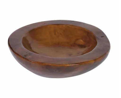 Dekorativní teaková mísa Ø 40 cm, hnědá