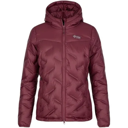 KILPI ALBERTA Dámská péřová bunda, vínová, velikost