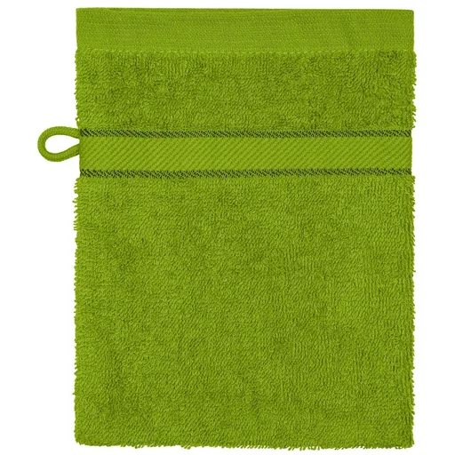 Myrtle Beach (Daiber) Mycí froté žínka MB435 - Žlutozelená | 15 x 21 cm