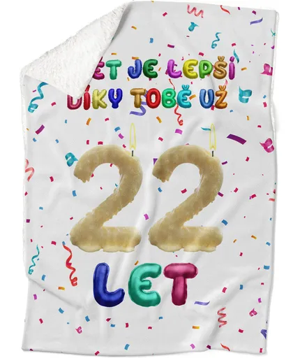 Deka Svět je lepší díky Tobě (věk: 22, Podšití beránkem: ANO)