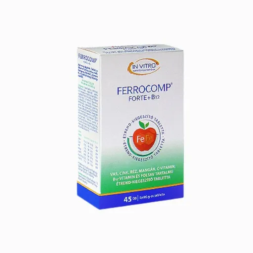 IN VITRO Ferrocomp forte + B12, 45 tablet - InVitro