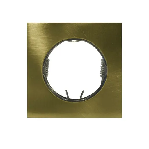 ACA Lighting bodové svítidlo hranaté zapuštěné MR11 BS3154 zlatá BS3154GMMR11