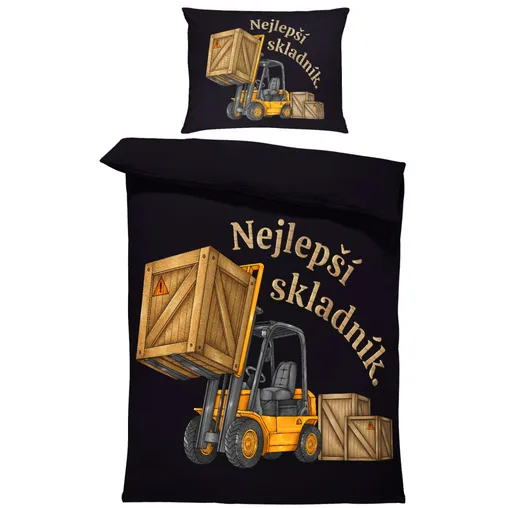 Povlečení Nejlepší skladník (Rozměr : 1x140/200 + 1x90/70)