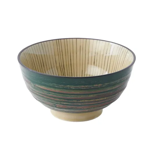 Jídelní mísa DK GREEN 17 cm, 600 ml, zelená, keramika, MIJ