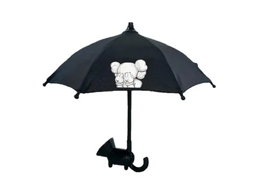 Deštník pro telefon s přísavkou Klaun Black