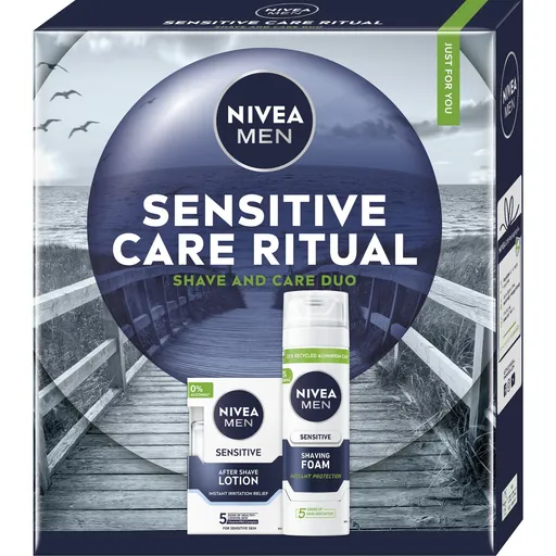 Nivea Dárková sada Men Box Lotion Sensitive