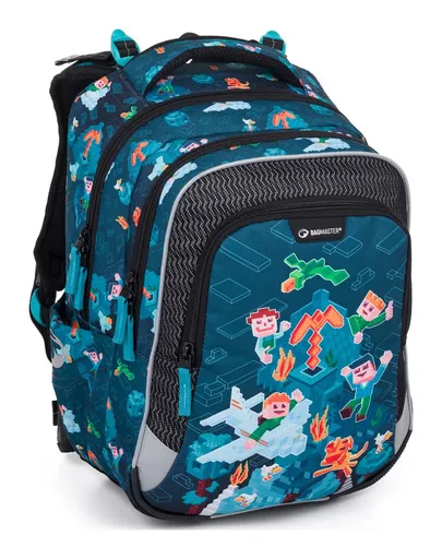 Školní batoh Bagmaster Lumi 24 E Blue