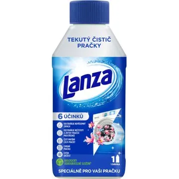 LANZA tekutý čistič pračky - svěží vůně 250 ml (8410104033026)