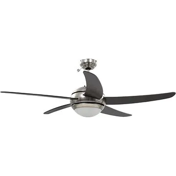 SHUMEE Ozdobný stropní ventilátor se světlem 128 cm hnědý (8718475508861)