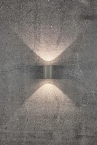 NORDLUX venkovní nástěnné svítidlo Canto 2 2x6W LED šedá čirá 49701010