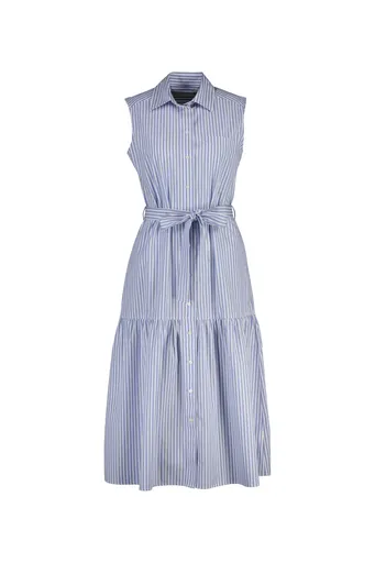 ŠATY GANT STRIPE CTN SLEEVELESS DRESS PALACE BLUE