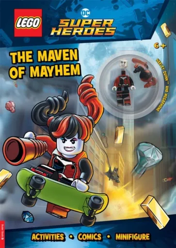 LEGOÂ® DC Super Heroesâ„¢: Maven of Mayhem Activity Book (with Harley Quinnâ„¢ LEGO minifigure and megaphone) - Buster Books, LEGOÂ®