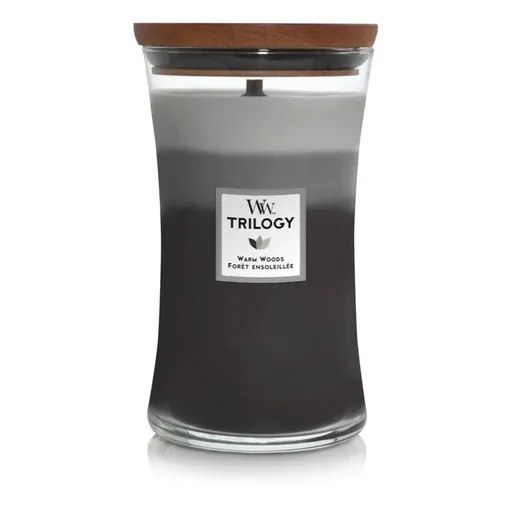 WoodWick Vonná svíčka váza Trilogy Warm Woods 609,5 g