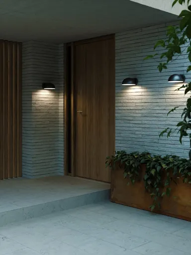 NORDLUX Clarso venkovní nástěnné svítidlo černá 2418211003