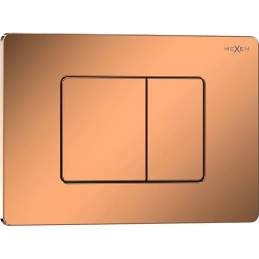 MEXEN Tex 05 splachovací tlačítko, růžové zlato lesklá 6105-09