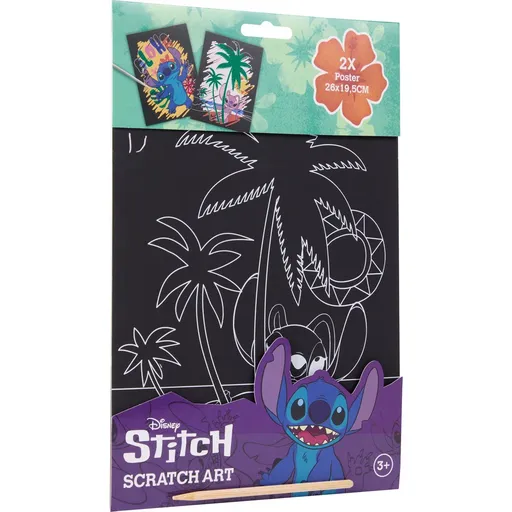 Vyškrabávací obrázky Stitch 2ks