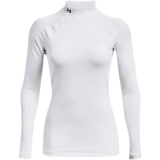 Under Armour AUTHENTICS MOCK NECK Dámské tričko, bílá, velikost M