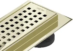 MEXEN/S Flat 360° M08 podlahový žlab otočný 60, zlatý 1525060-40