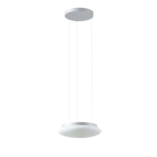 OSMONT SAT67927 SATURN LE1 závěsné skleněné svítidlo stříbrná / bílá IP20 4000 K 16W LED