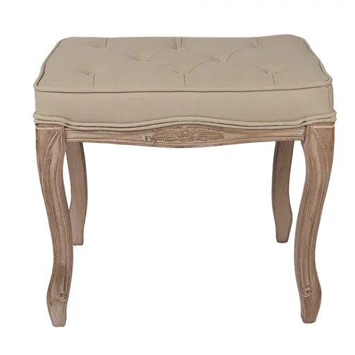 Béžovo-hnědá stolička Brocante uniq - 50*36*47 cm Clayre & Eef