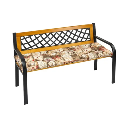 Bellatex Sedák na lavici prošívaný Káva, 40 x 150 cm