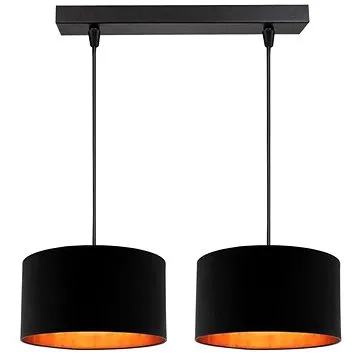 Lustr na lanku SOFIA 2xE27/60W/230V černá (116769)