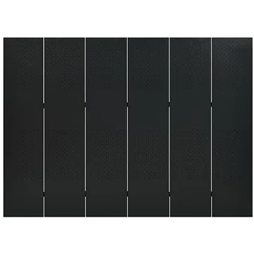 Shumee 6dílný černý 240×180 cm ocel, 335904 (335904)