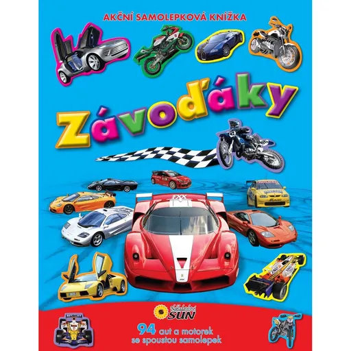 SUN Akční samolepková knížka - závoďáky