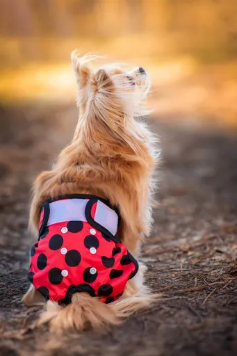 Vsepropejska Gama hárací kalhotky pro psa Barva: Červená, Obvod slabin (cm): 22 - 38