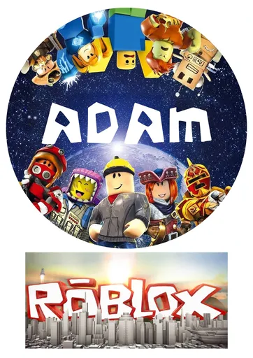 Personal Jedlý personalizovaný obrázek na dort - Roblox Veľkostť jedlý papier: Fondán 0,5 mm