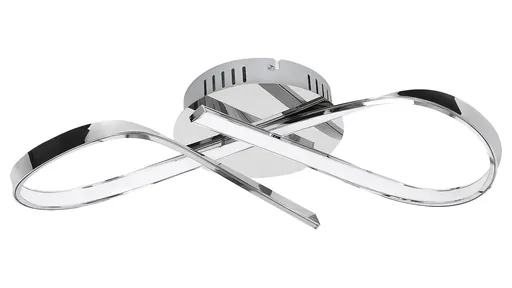 Rabalux Chromové stropní LED svítidlo Aniela 450mm 20W 2187